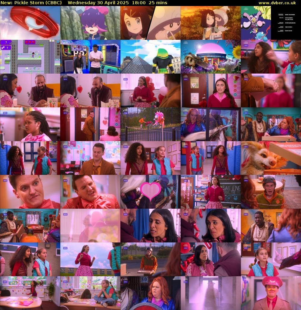 Pickle Storm (CBBC) Wednesday 30 April 2025 18:00 - 18:25