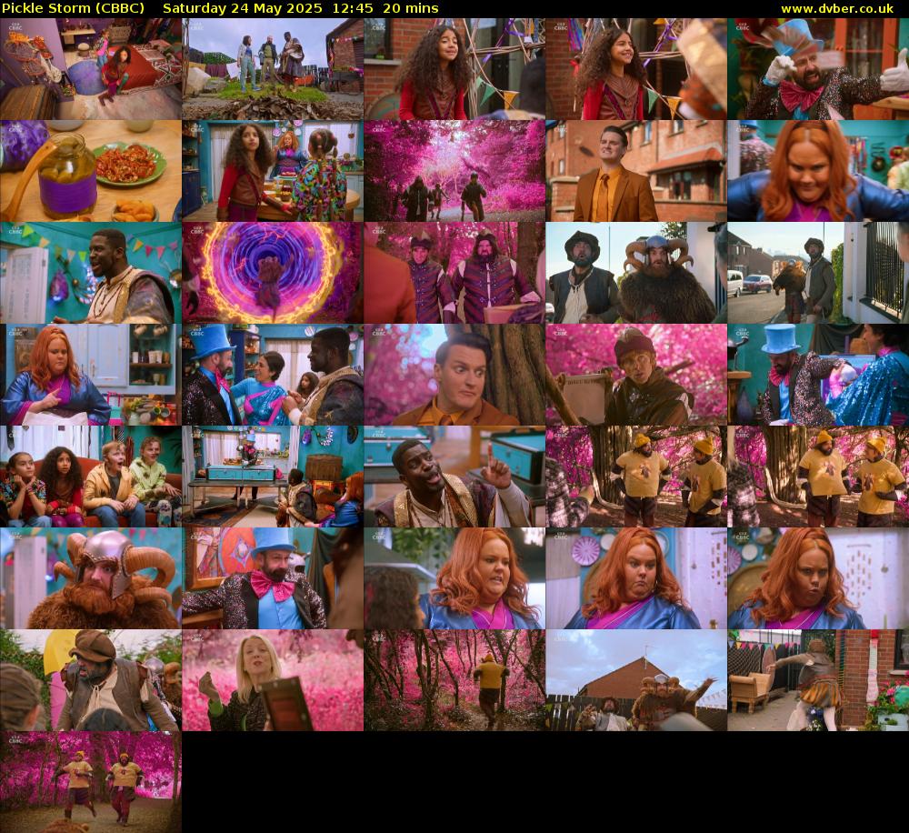 Pickle Storm (CBBC) Saturday 24 May 2025 12:45 - 13:05
