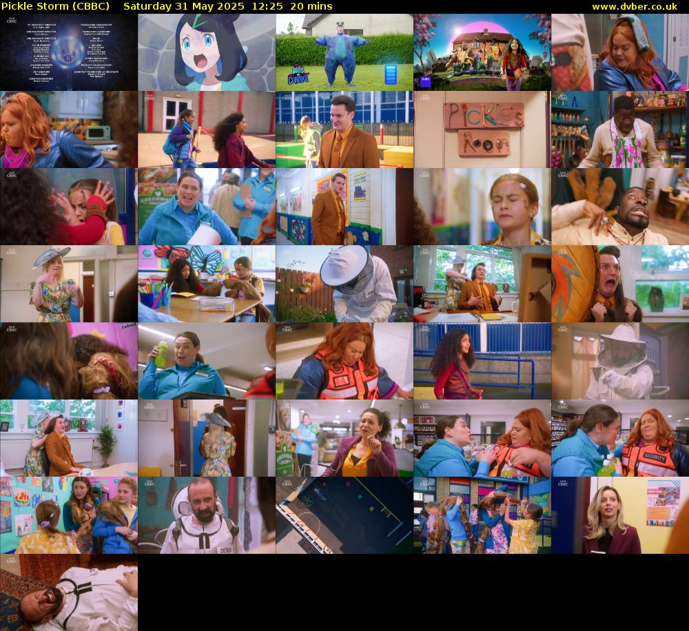 Pickle Storm (CBBC) Saturday 31 May 2025 12:25 - 12:45