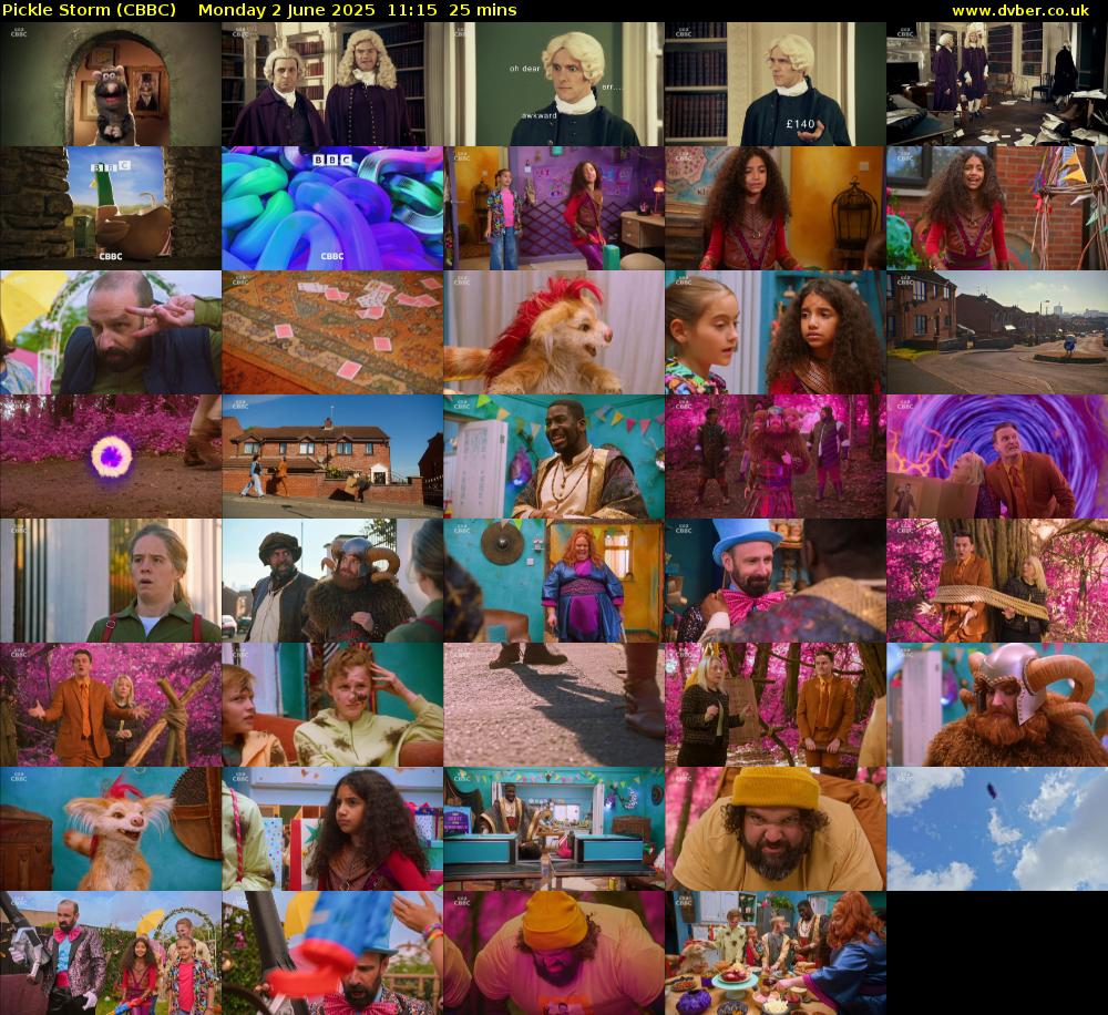 Pickle Storm (CBBC) Monday 2 June 2025 11:15 - 11:40