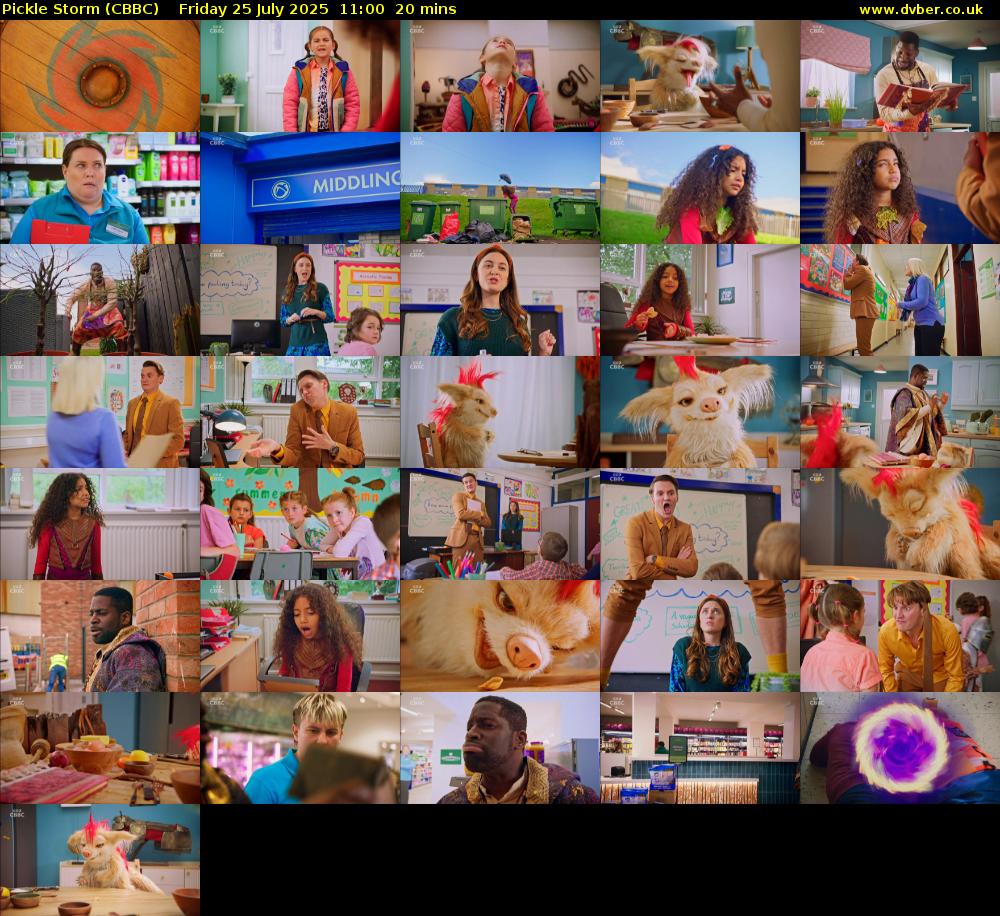 Pickle Storm (CBBC) Friday 25 July 2025 11:00 - 11:20