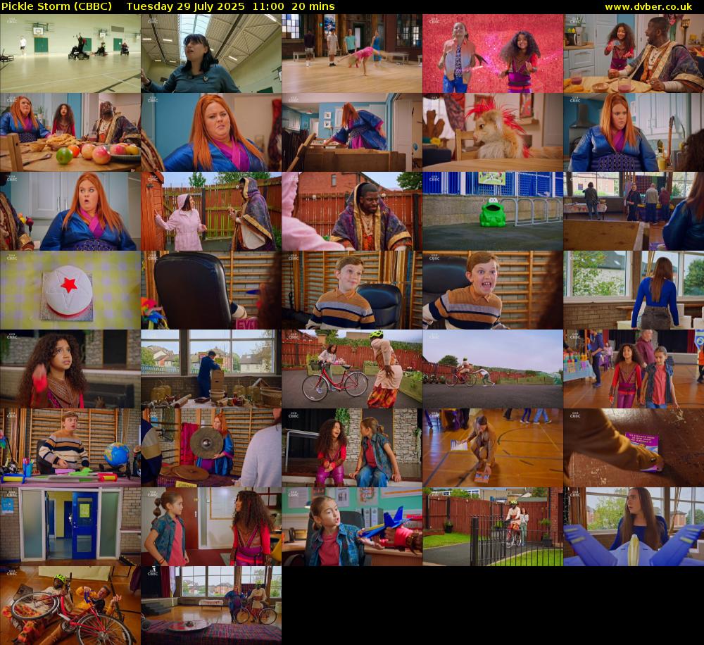 Pickle Storm (CBBC) Tuesday 29 July 2025 11:00 - 11:20