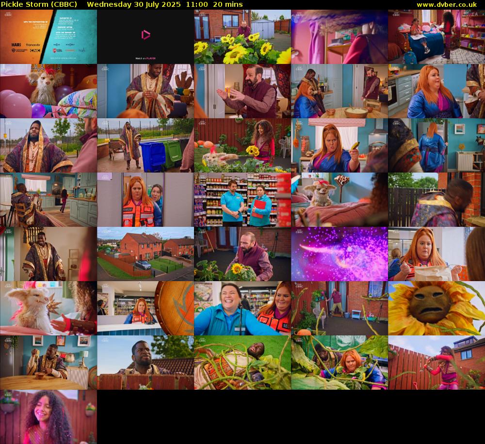Pickle Storm (CBBC) Wednesday 30 July 2025 11:00 - 11:20