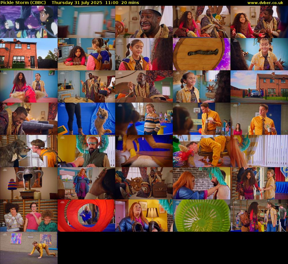 Pickle Storm (CBBC) Thursday 31 July 2025 11:00 - 11:20