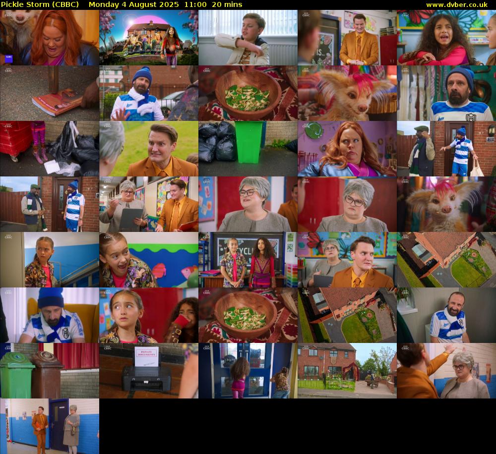 Pickle Storm (CBBC) Monday 4 August 2025 11:00 - 11:20