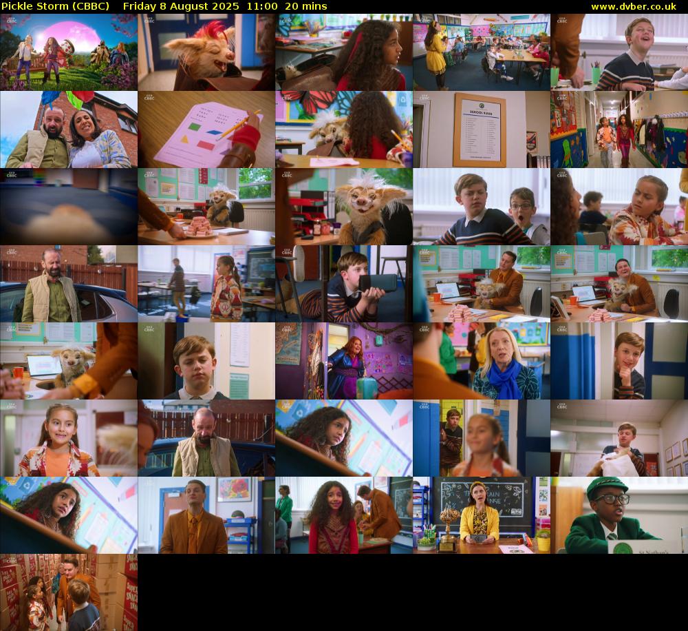 Pickle Storm (CBBC) Friday 8 August 2025 11:00 - 11:20