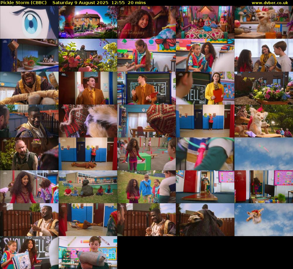 Pickle Storm (CBBC) Saturday 9 August 2025 12:55 - 13:15