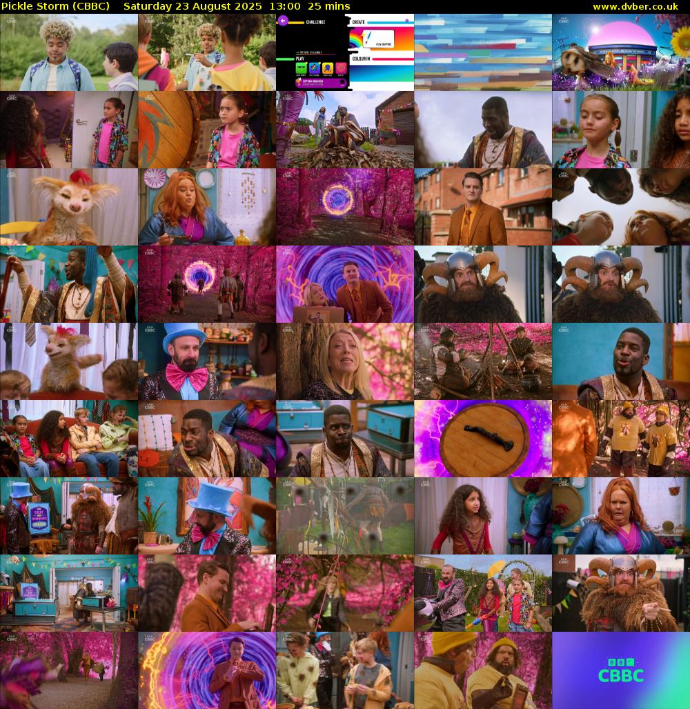 Pickle Storm (CBBC) Saturday 23 August 2025 13:00 - 13:25