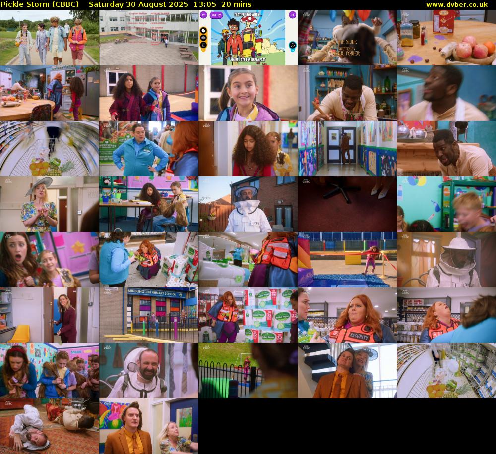 Pickle Storm (CBBC) Saturday 30 August 2025 13:05 - 13:25