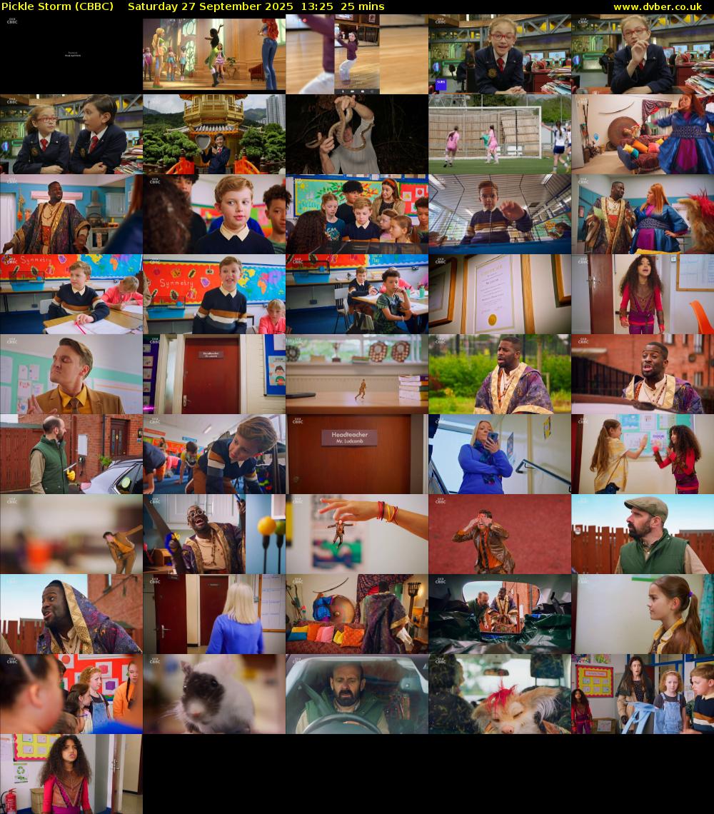 Pickle Storm (CBBC) Saturday 27 September 2025 13:25 - 13:50
