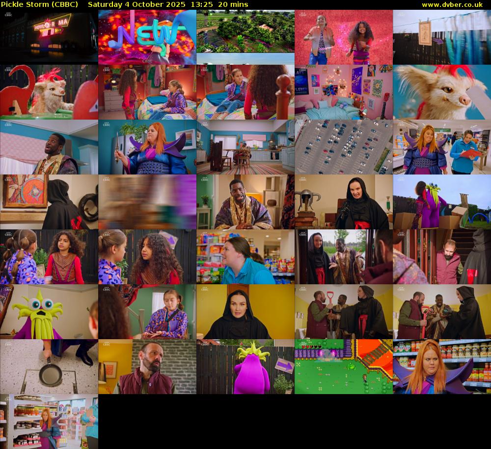 Pickle Storm (CBBC) Saturday 4 October 2025 13:25 - 13:45