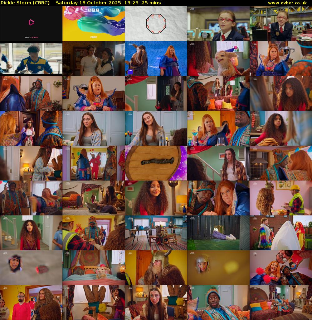 Pickle Storm (CBBC) Saturday 18 October 2025 13:25 - 13:50