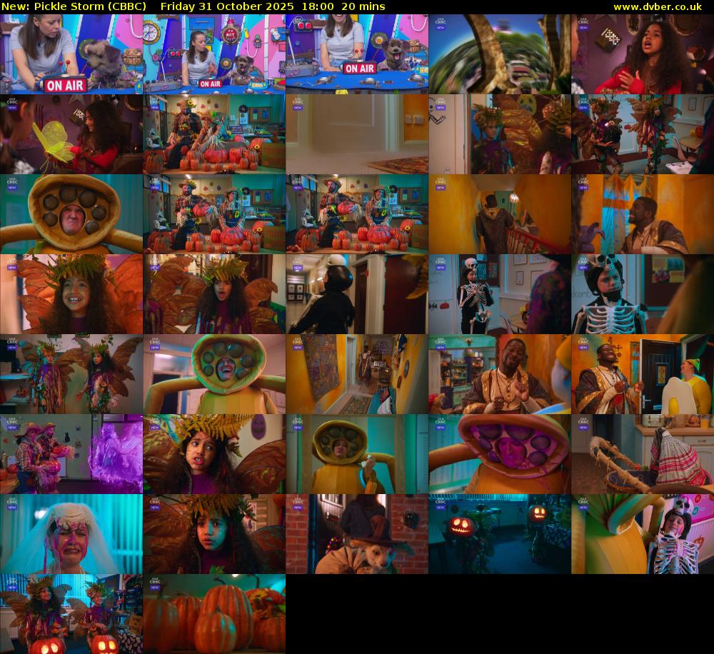 Pickle Storm (CBBC) Friday 31 October 2025 18:00 - 18:20
