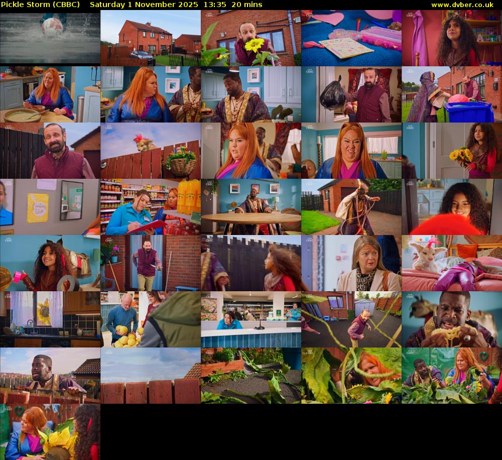 Pickle Storm (CBBC) Saturday 1 November 2025 13:35 - 13:55