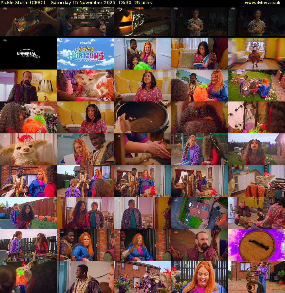 Pickle Storm (CBBC) Saturday 15 November 2025 13:30 - 13:55