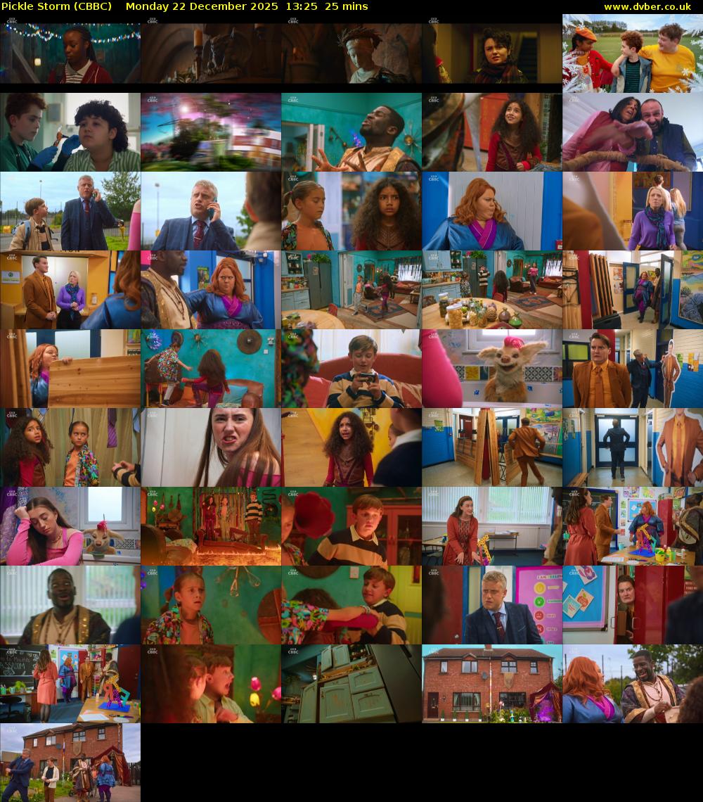 Pickle Storm (CBBC) Monday 22 December 2025 13:25 - 13:50