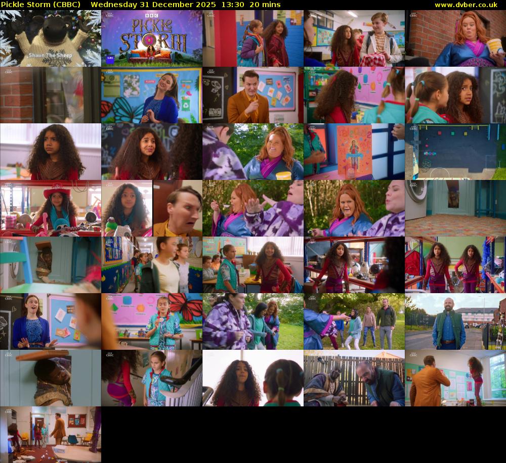 Pickle Storm (CBBC) Wednesday 31 December 2025 13:30 - 13:50