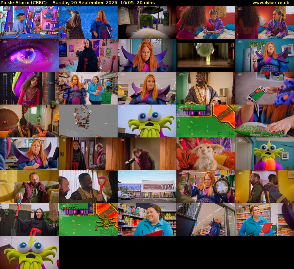 Pickle Storm (CBBC) Sunday 20 September 2026 16:05 - 16:25