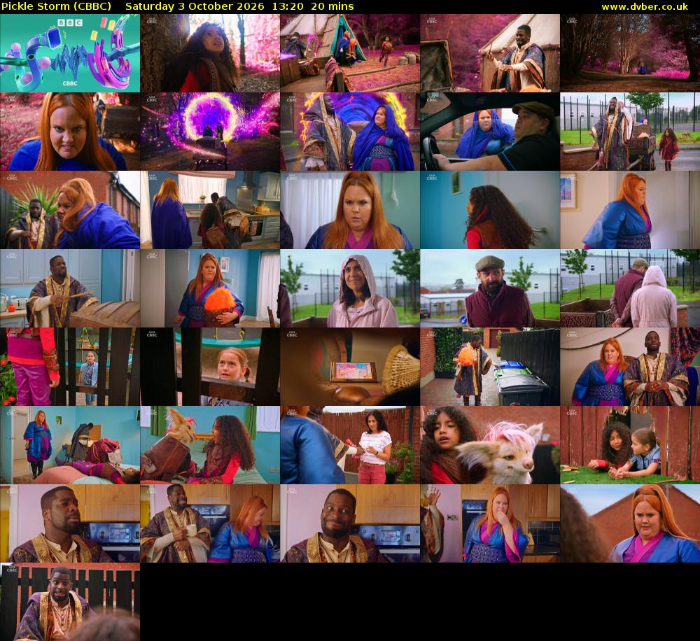 Pickle Storm (CBBC) Saturday 3 October 2026 13:20 - 13:40
