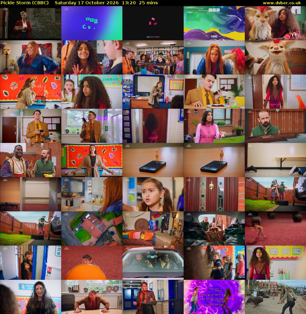 Pickle Storm (CBBC) Saturday 17 October 2026 13:20 - 13:45