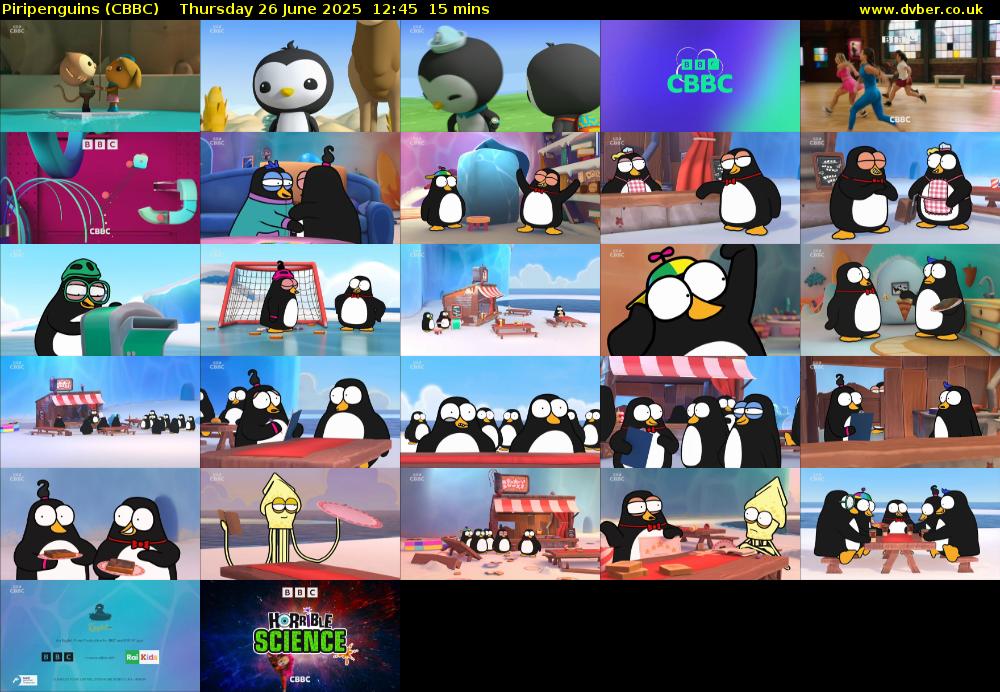 Piripenguins (CBBC) Thursday 26 June 2025 12:45 - 13:00