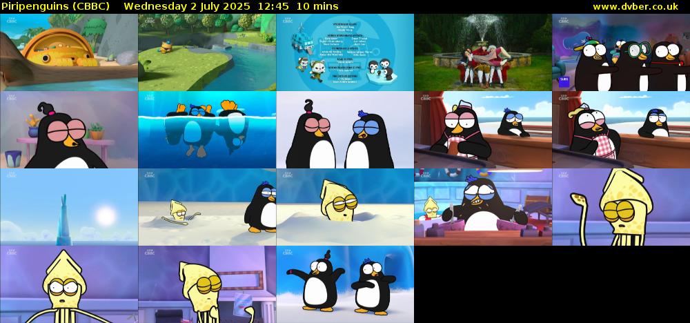 Piripenguins (CBBC) Wednesday 2 July 2025 12:45 - 12:55