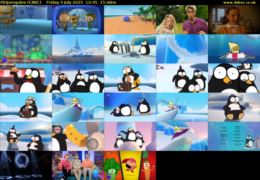 Piripenguins (CBBC) Friday 4 July 2025 12:45 - 13:00