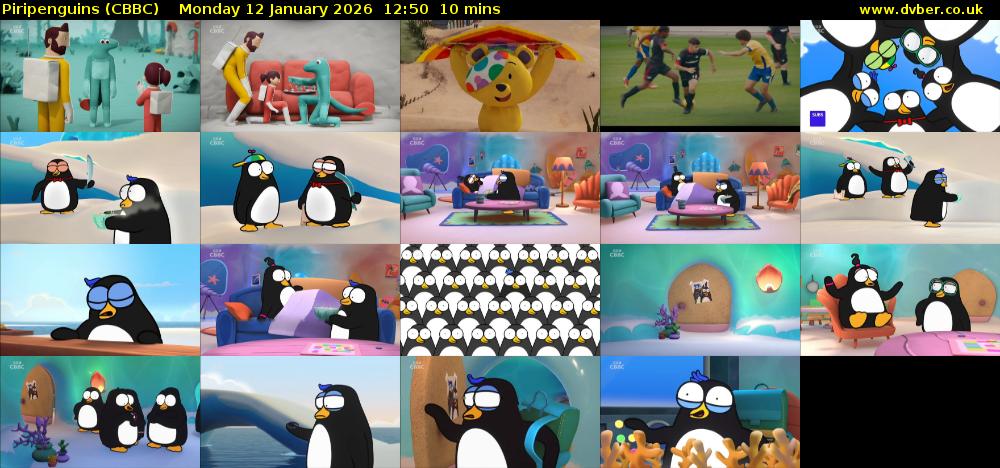 Piripenguins (CBBC) Monday 12 January 2026 12:50 - 13:00
