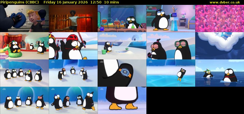 Piripenguins (CBBC) Friday 16 January 2026 12:50 - 13:00