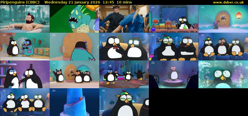Piripenguins (CBBC) Wednesday 21 January 2026 12:45 - 12:55