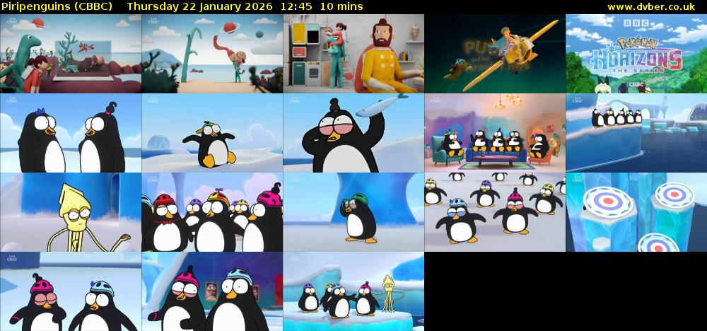 Piripenguins (CBBC) Thursday 22 January 2026 12:45 - 12:55