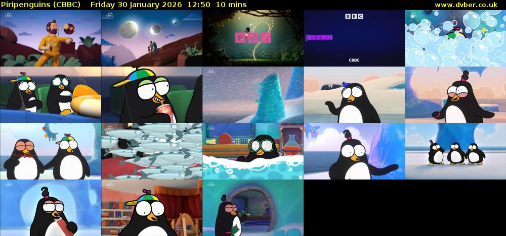 Piripenguins (CBBC) Friday 30 January 2026 12:50 - 13:00