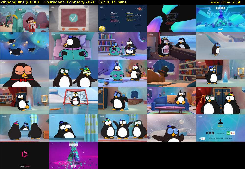 Piripenguins (CBBC) Thursday 5 February 2026 12:50 - 13:05