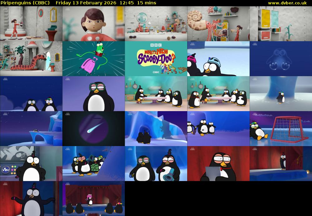 Piripenguins (CBBC) Friday 13 February 2026 12:45 - 13:00