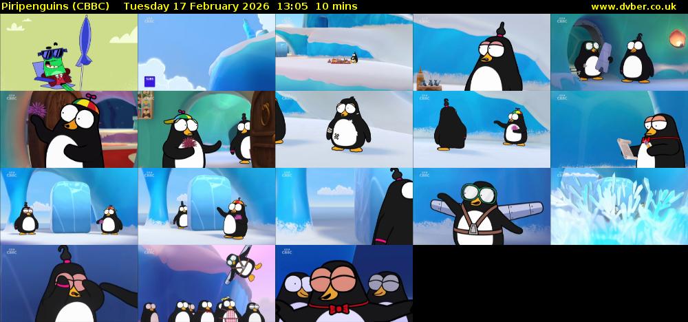 Piripenguins (CBBC) Tuesday 17 February 2026 13:05 - 13:15