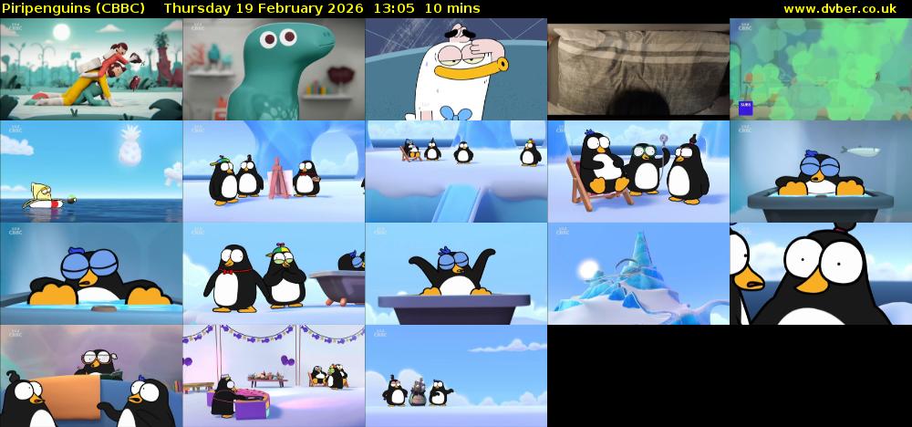 Piripenguins (CBBC) Thursday 19 February 2026 13:05 - 13:15