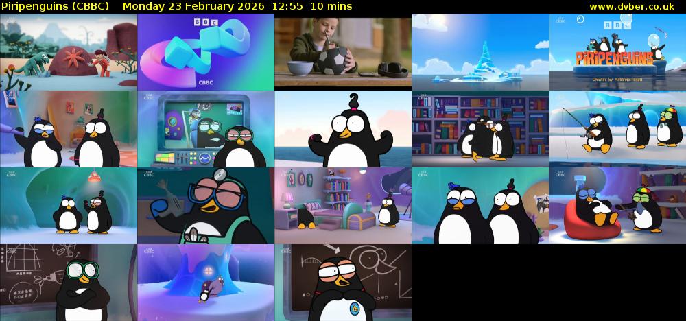 Piripenguins (CBBC) Monday 23 February 2026 12:55 - 13:05
