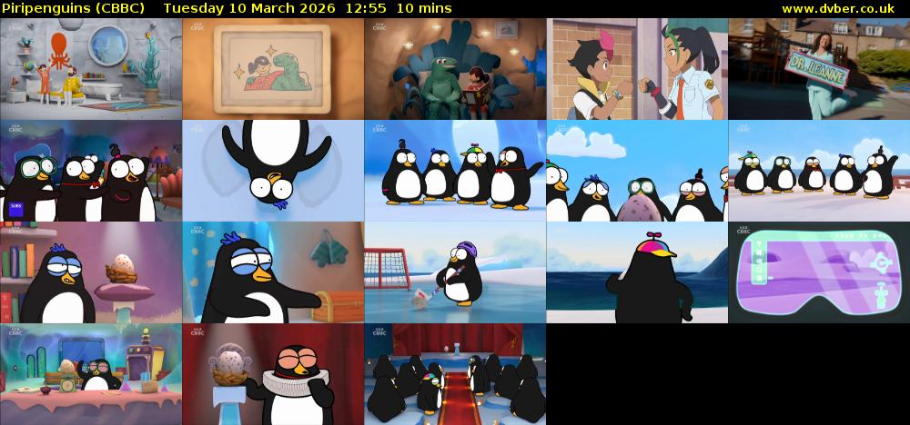 Piripenguins (CBBC) Tuesday 10 March 2026 12:55 - 13:05