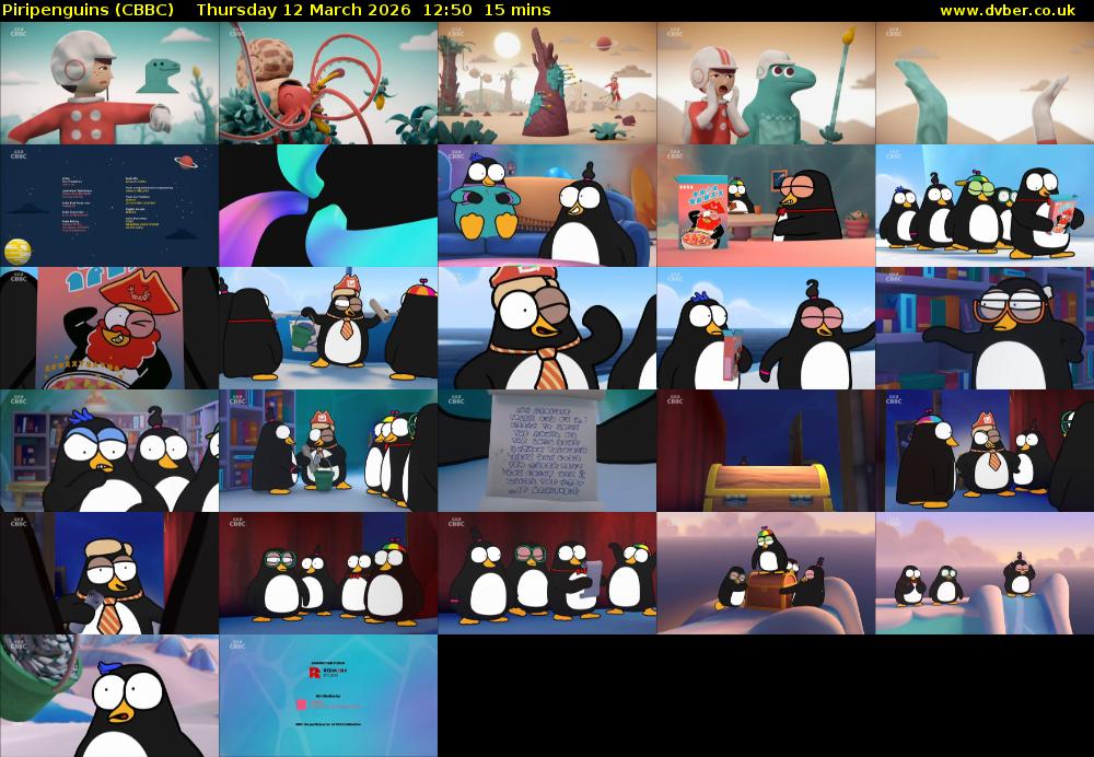 Piripenguins (CBBC) Thursday 12 March 2026 12:50 - 13:05