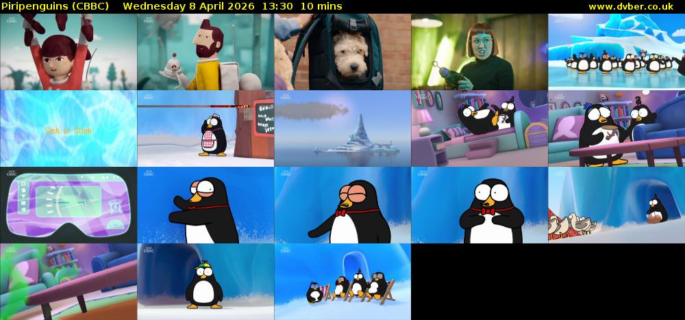 Piripenguins (CBBC) Wednesday 8 April 2026 13:30 - 13:40