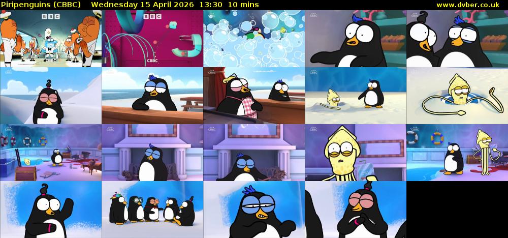 Piripenguins (CBBC) Wednesday 15 April 2026 13:30 - 13:40