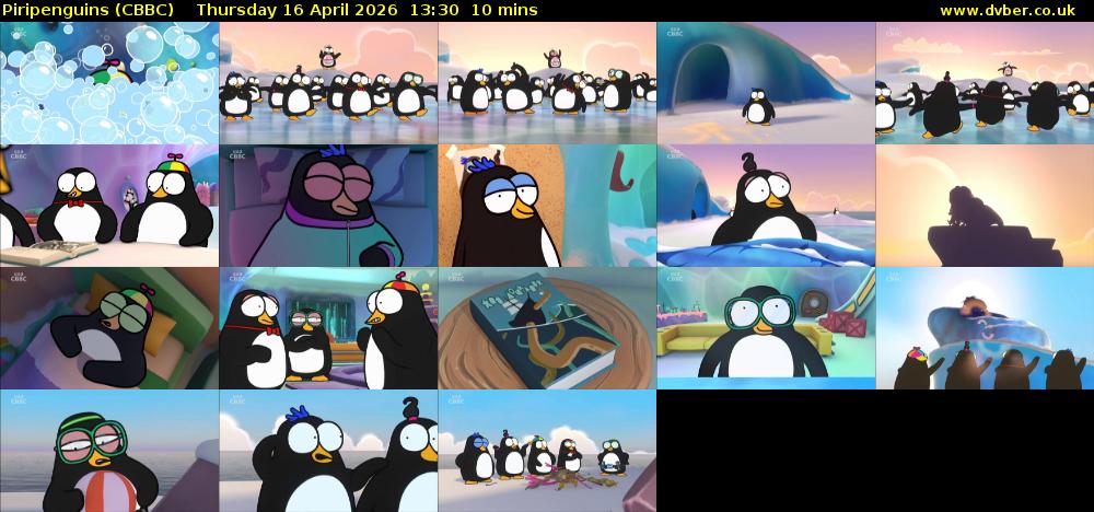 Piripenguins (CBBC) Thursday 16 April 2026 13:30 - 13:40