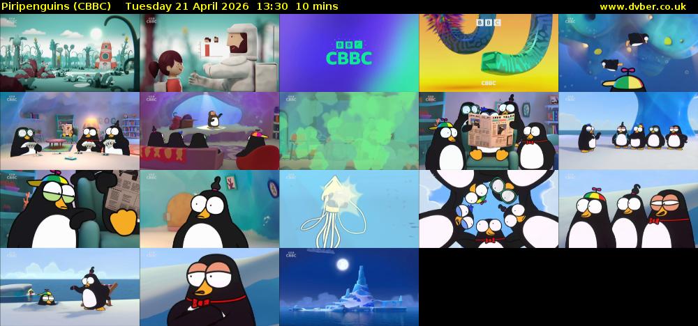 Piripenguins (CBBC) Tuesday 21 April 2026 13:30 - 13:40