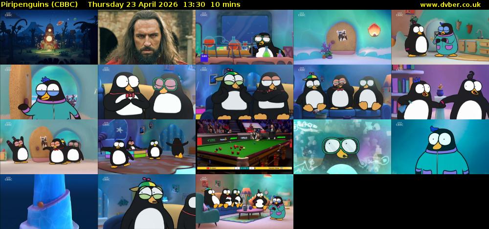 Piripenguins (CBBC) Thursday 23 April 2026 13:30 - 13:40