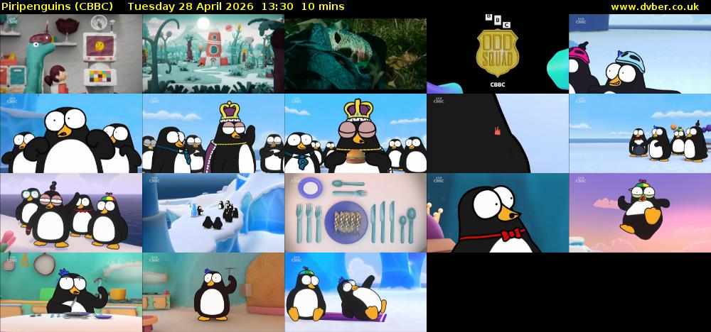 Piripenguins (CBBC) Tuesday 28 April 2026 13:30 - 13:40
