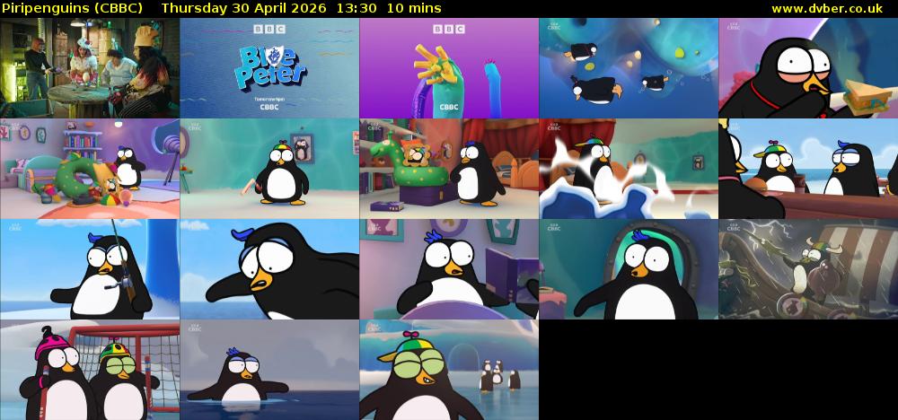 Piripenguins (CBBC) Thursday 30 April 2026 13:30 - 13:40