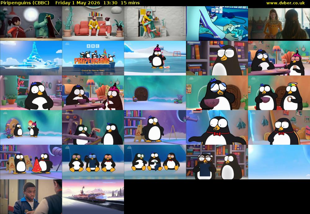 Piripenguins (CBBC) Friday 1 May 2026 13:30 - 13:45