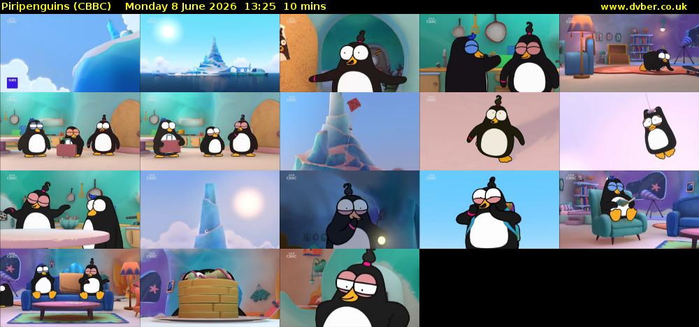 Piripenguins (CBBC) Monday 8 June 2026 13:25 - 13:35