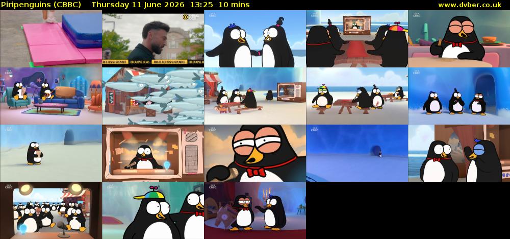 Piripenguins (CBBC) Thursday 11 June 2026 13:25 - 13:35