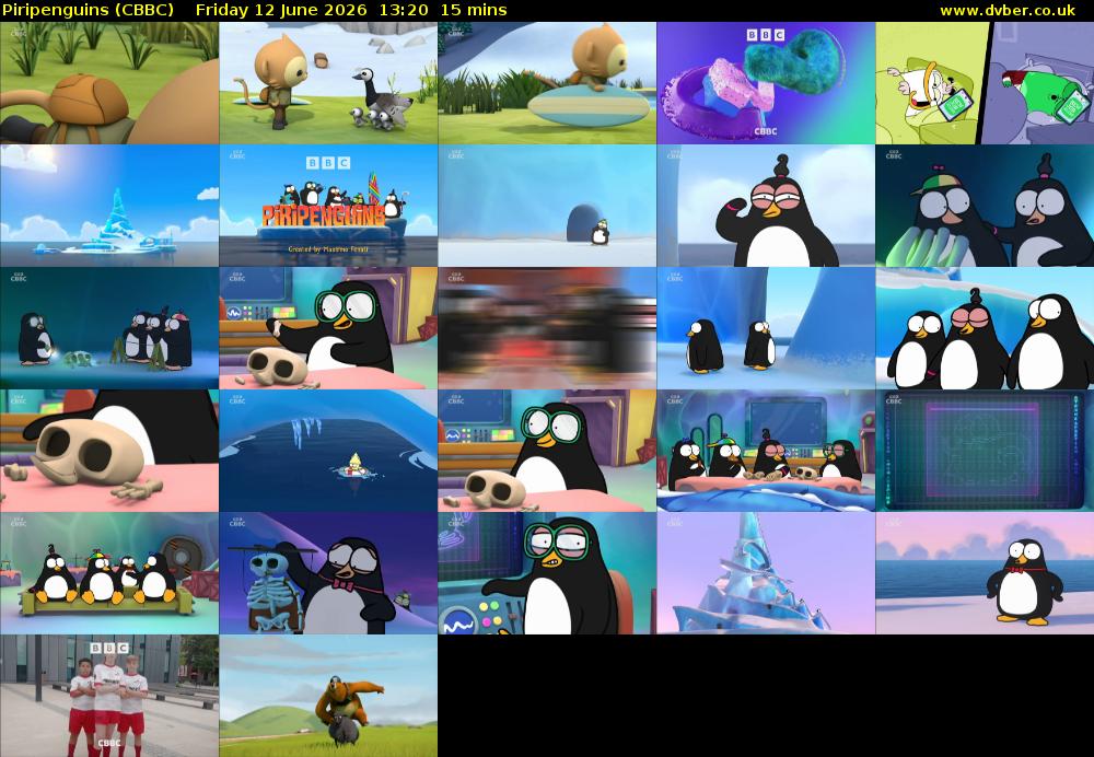 Piripenguins (CBBC) Friday 12 June 2026 13:20 - 13:35